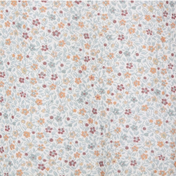 DOEN Pirouette Mustard California Wildflower Floral Cotton Puff Sleeve Top XL - Picture 5 of 8